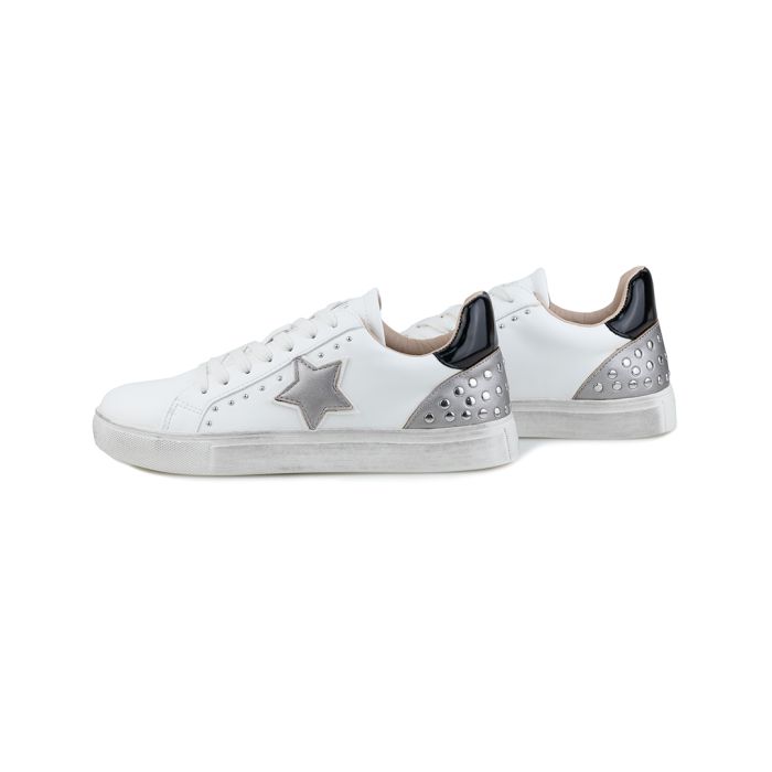 TWIN-SET Sneakers Donna BIANCO/ARGENTO