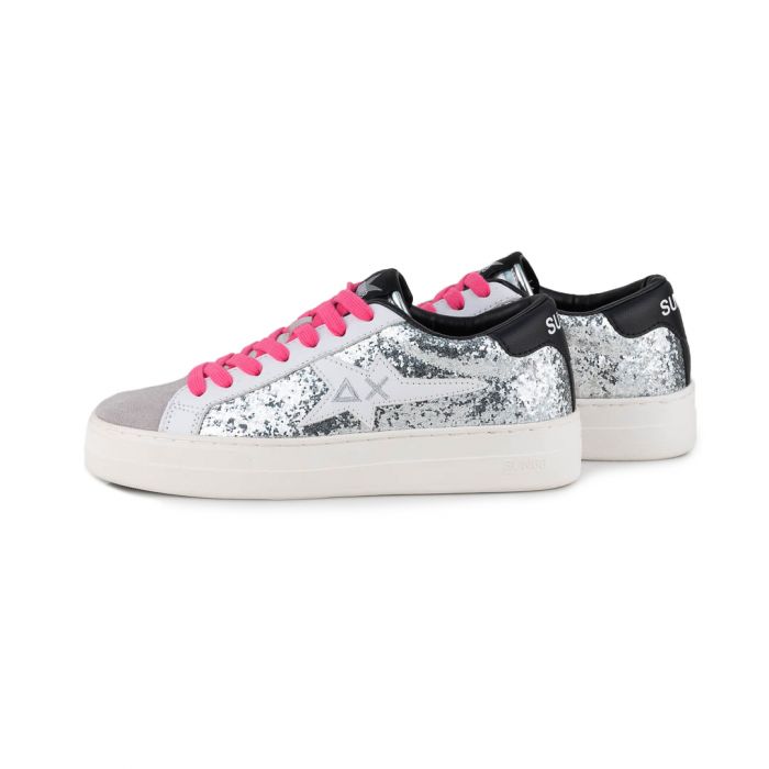 SUN 68 Sneakers Donna ARGENTO