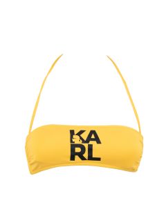 KARL LAGERFELD TOP MARE Donna GIALLO