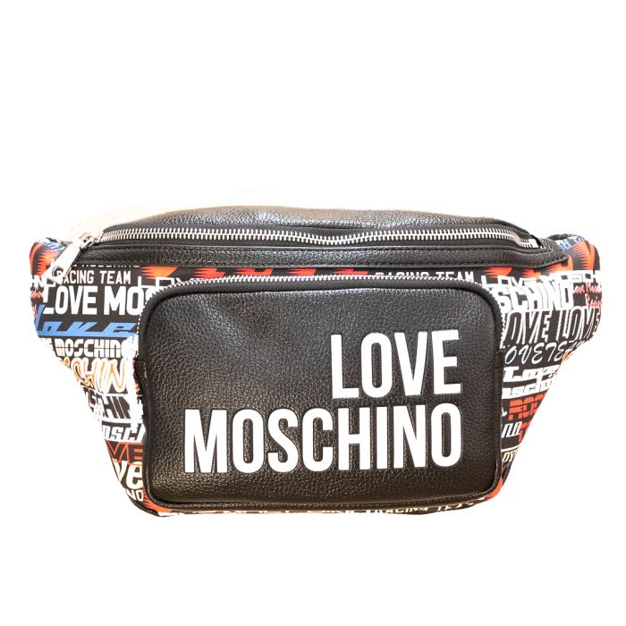Visita lo Store di Love MoschinoLove Moschino Precollezione SS21 Normal Nero Marsupio PU da Donna 