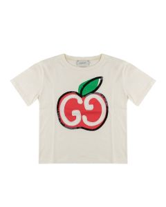 GUCCI T-shirt Bambina PANNA