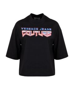 VERSACE JEANS COUTURE - NUOVA COLLEZIONE A/I 22/23 - T-shirt Donna NERO